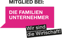 Mitglied bei: Die Familen Unternehmer. Wir sind die Wirtschaft!